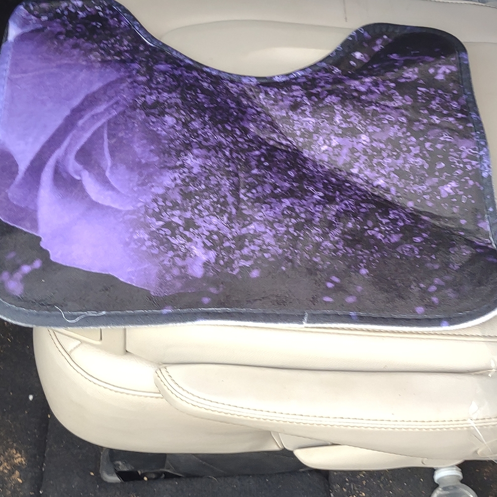 4 Bathroom Set Purple And Black Rose Fading